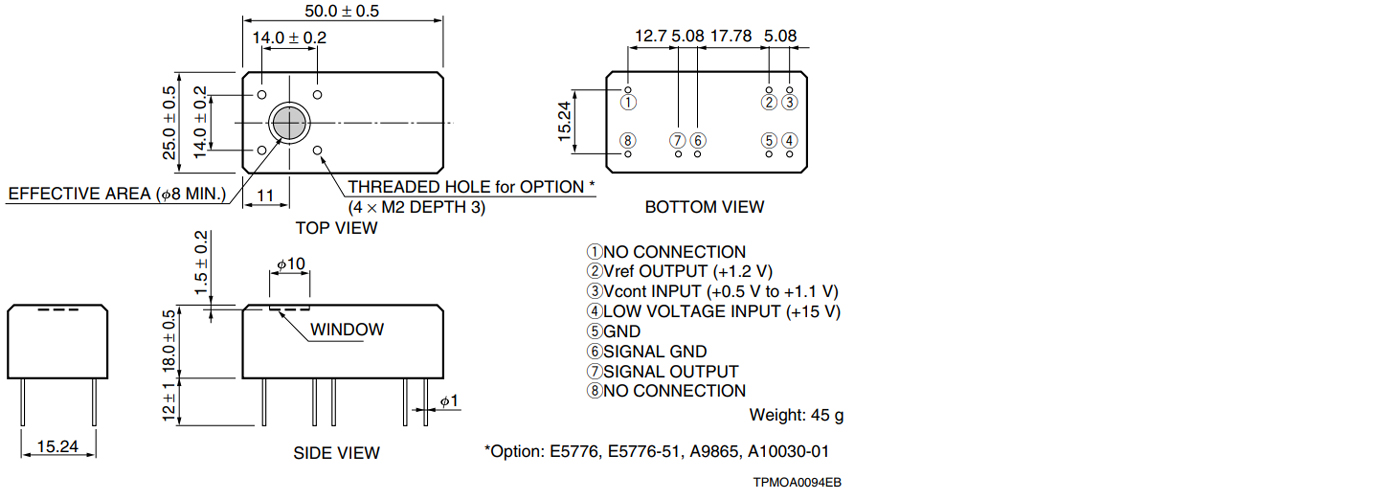 光电倍增管（PMT）模块 H11900-210(图1)
